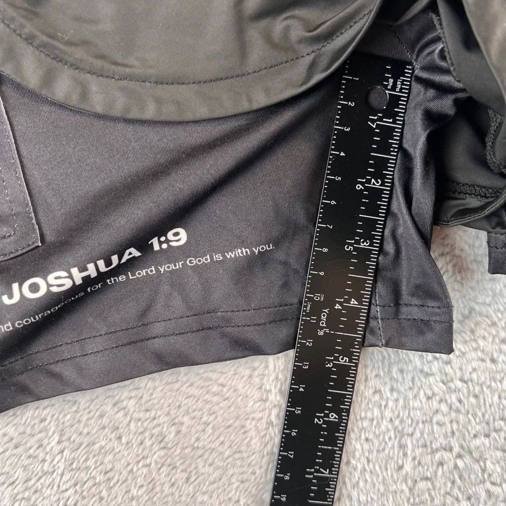SAVD Joshua 1:9 Christian Athletic Shorts Black 2-in-1 Running Gym Mens XS NWOT
